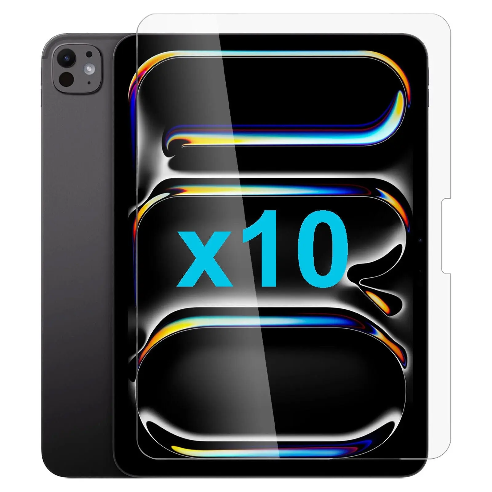 10x Tempered Glass Screen Protector for Apple iPad PRO 11 Inch M4 7th Gen 2024 2025 Bulk Toughened Guard - Electronics