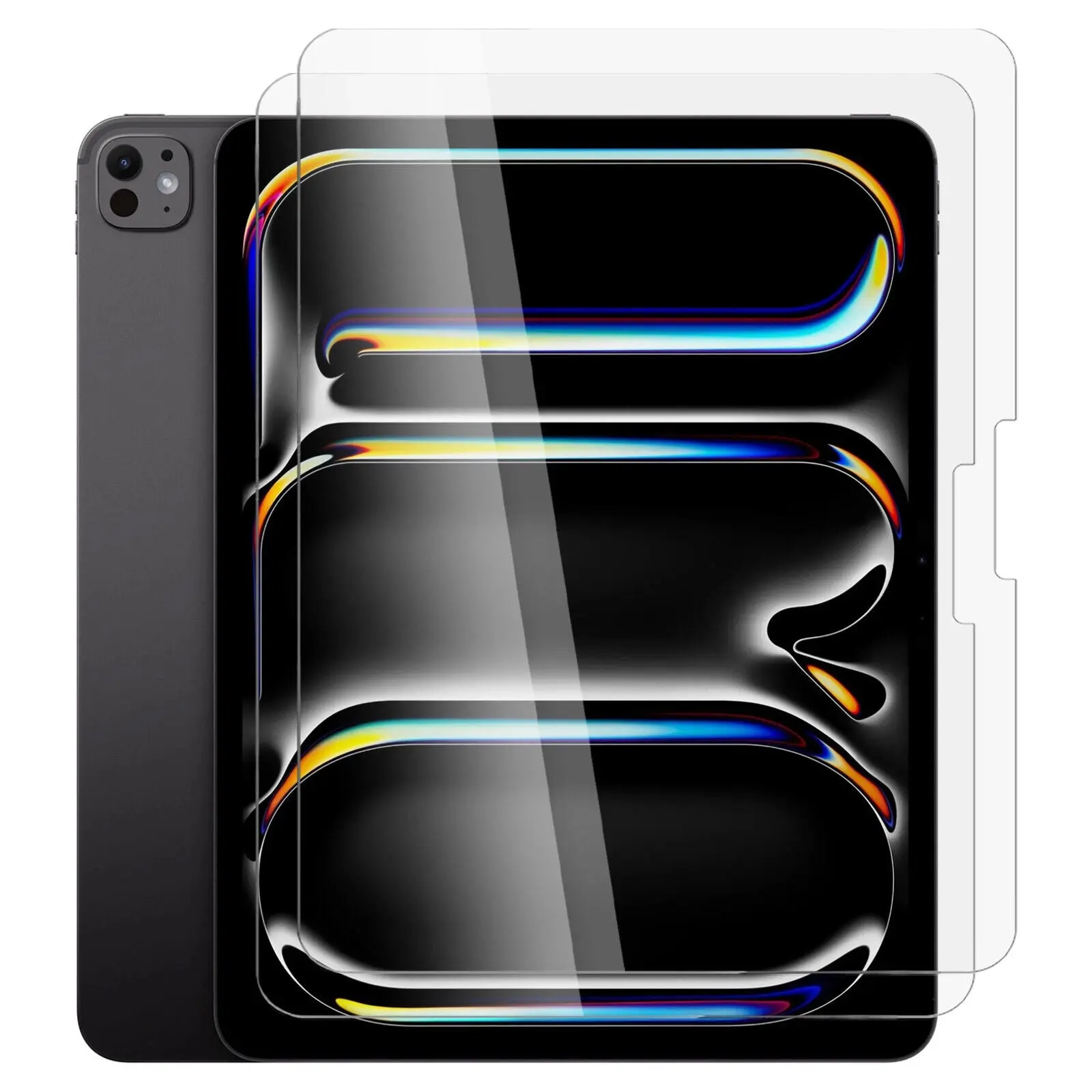 2pcs Tempered Glass Screen Protector for Apple iPad PRO 13 Inch M4 7th Gen 2024 Bulk Toughened Guard - Electronics