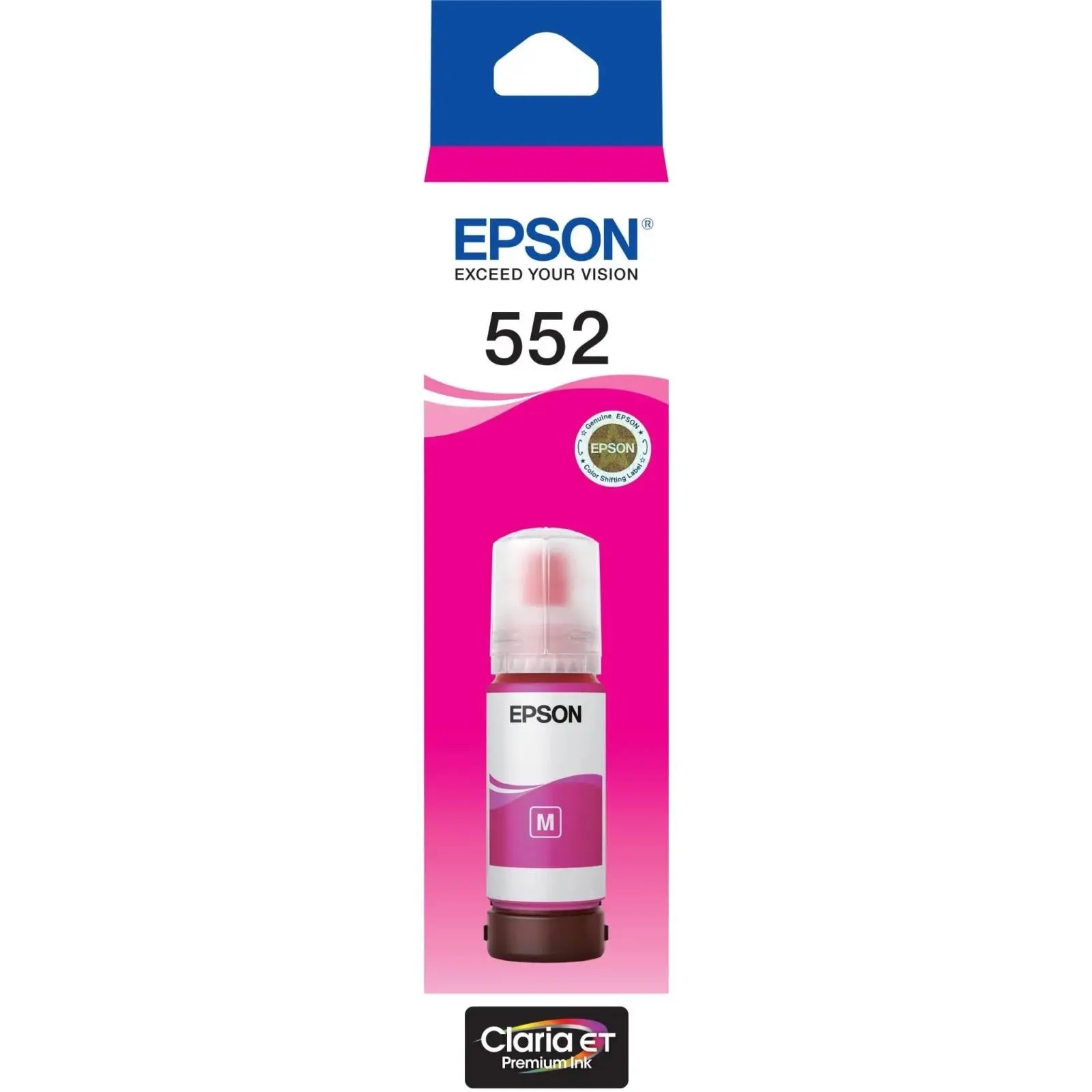 Epson T552 Magenta EcoTank 552 Ink Bottle Toner C13T06W392 Genuine Original - Electronics