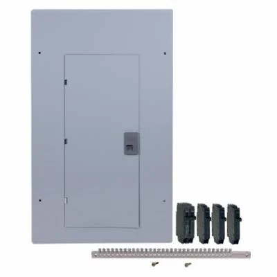 TLM2020CCUGK Load Center, 200 A, 20 -Space, 40 -Circuit, Main Lug, 4 -Circuit Breaker, NEMA 1 Enclosure, Gray