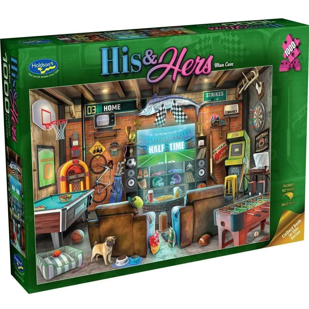 1000pc His & Hers: Man Cave - Toys & Games