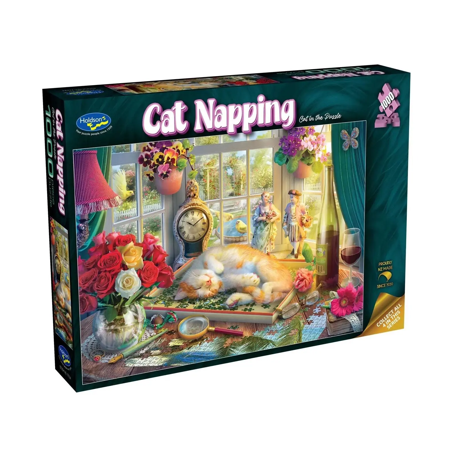 1000pc Cat Napping: Cat in the Puzzle - Toys & Games