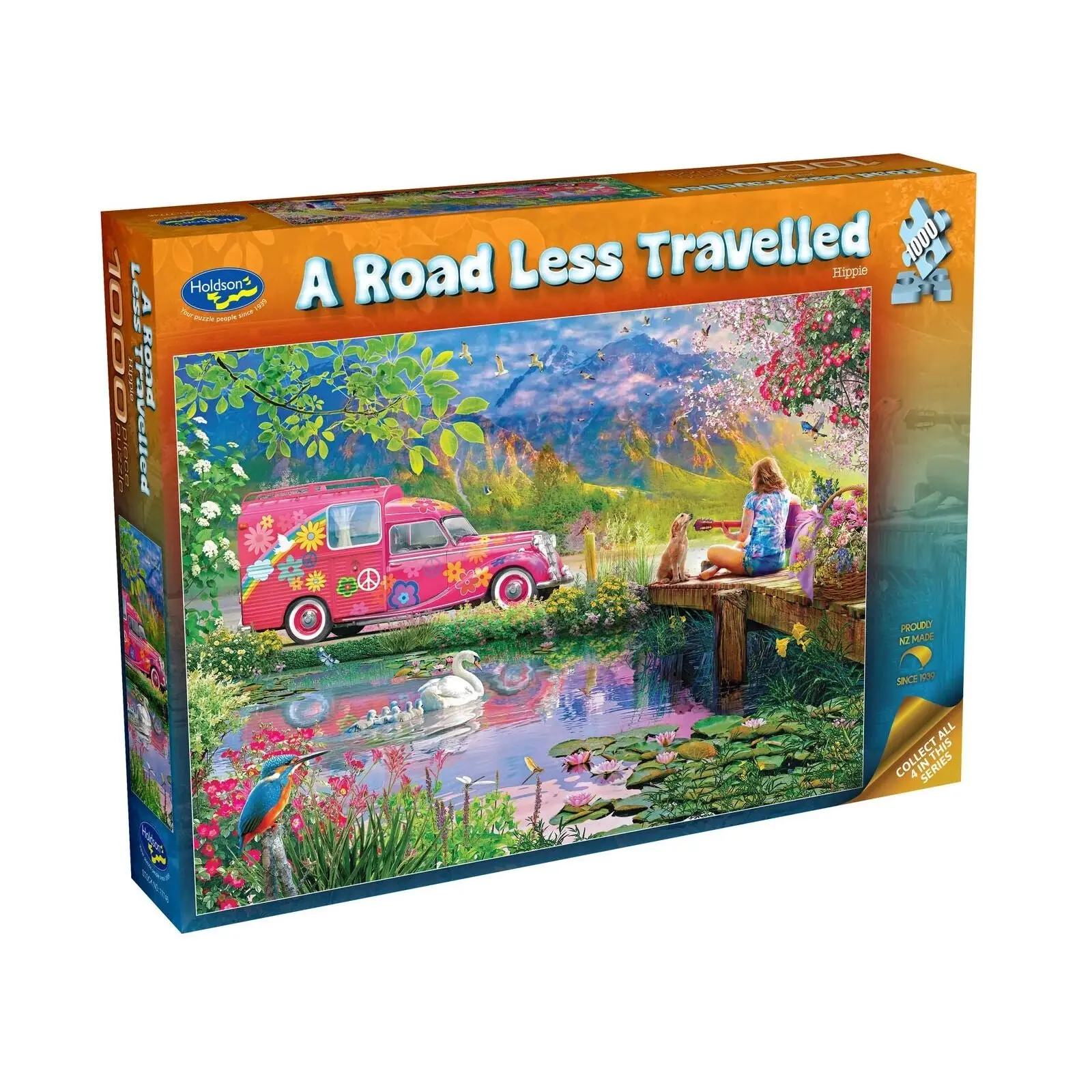 1000pc A Road Less Travelled: Hippie - Toys & Games