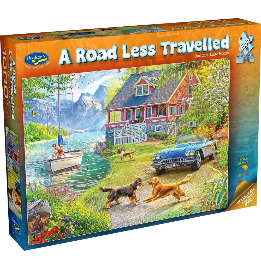 1000pc A Road Less Travelled: Summer Lake House - Toys & Games