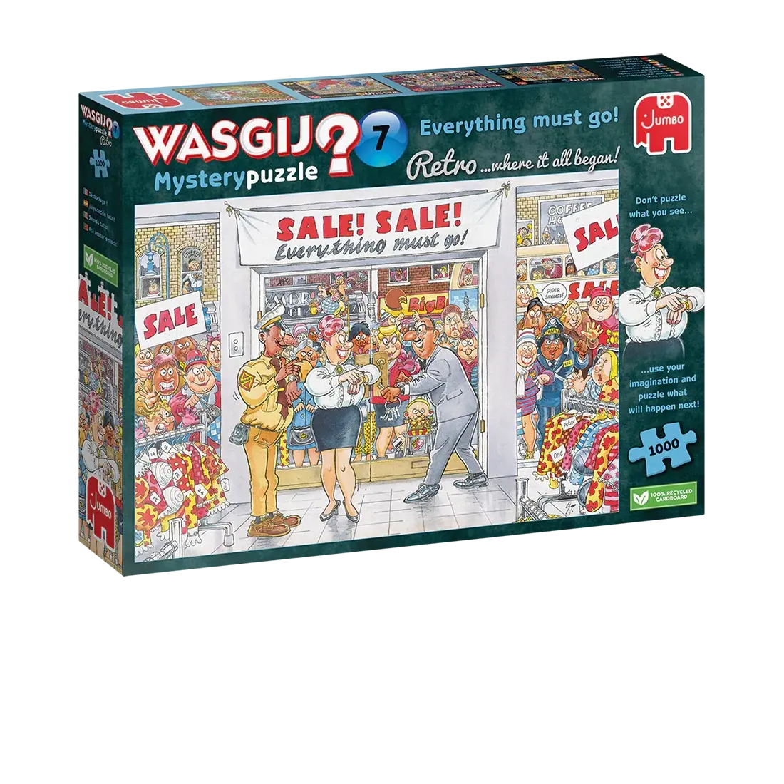 1000pc Wasgij? Retro Mystery Puzzle #7: Everything Must Go! - Toys & Games