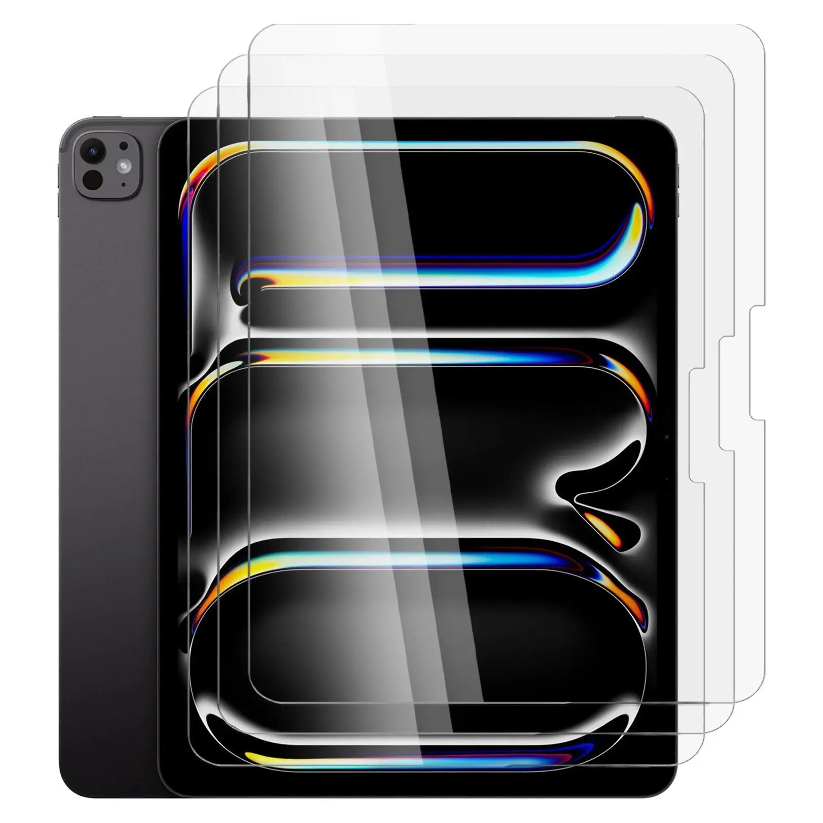 3x Tempered Glass Screen Protector for Apple iPad PRO 13 Inch M4 7th Gen 2024 2025 Bulk Toughened Guard - Electronics