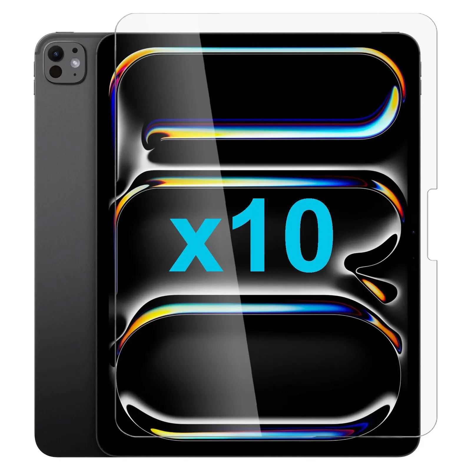 10x Tempered Glass Screen Protector for Apple iPad PRO 13 Inch M4 7th Gen 2024 Bulk Toughened Guard - Electronics