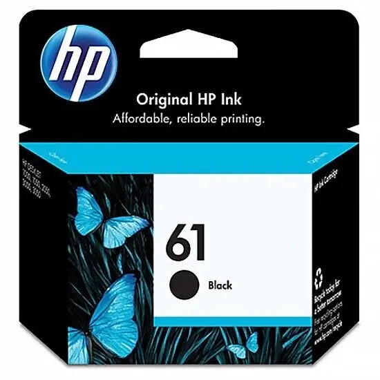 HP 61 Black Ink Cartridge Toner CH561WA Genuine Original - Electronics