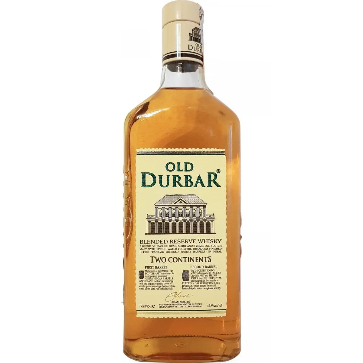 Old Durbar Two Continents Blended Reserve Whisky 700ml - Alcohol