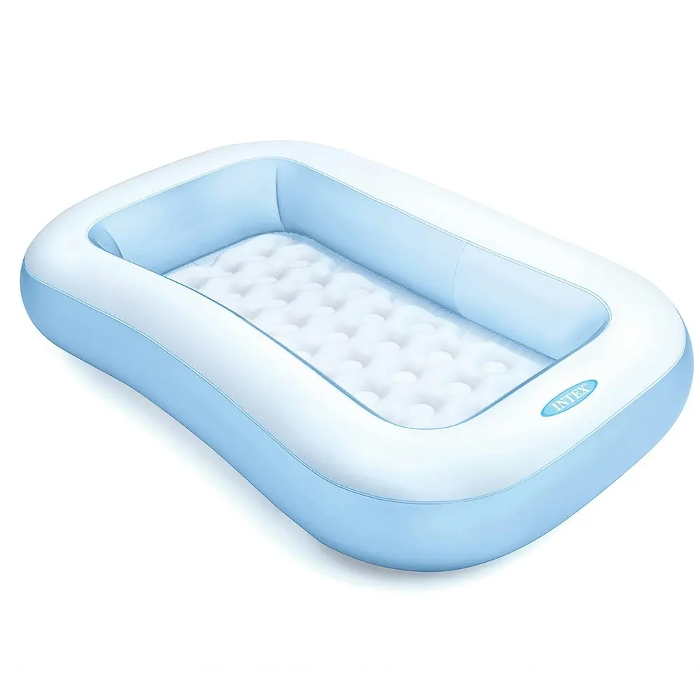 Intex 166x100cm Outdoor/Patio Inflatable Kids Rectangular Swimming Pool 2y+ - Home & Garden