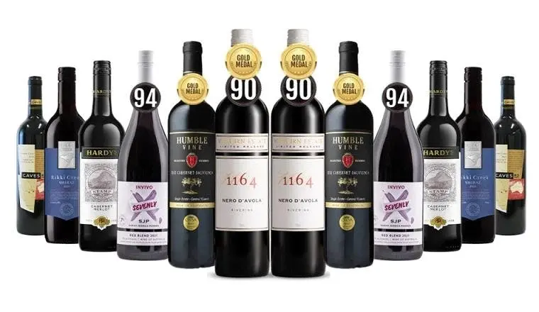 Stellar Premium Red Wines Mixed - 12 Bottles With Silver Medal Wine