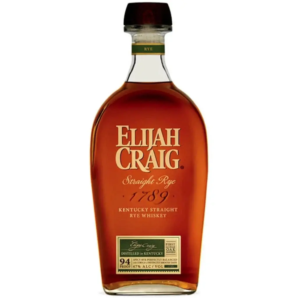 Elijah Craig Straight Rye Whiskey 750ml - Alcohol