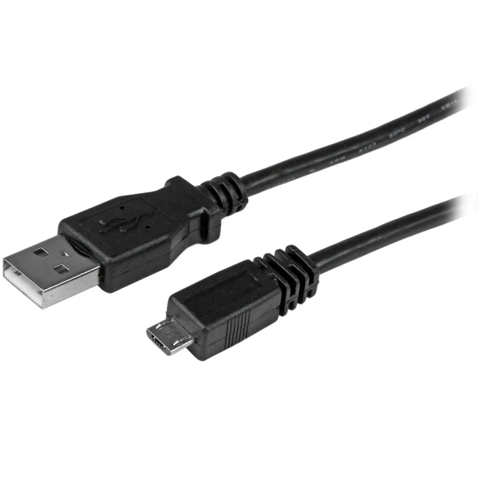 Star Tech 1m Micro USB Sync/Charging Cable 480Mbps For Android Devices Black - Electronics
