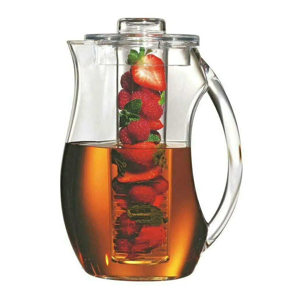 Serroni Fruit Infusion Pitcher Juice / Water Container Jug Clear - Home & Garden