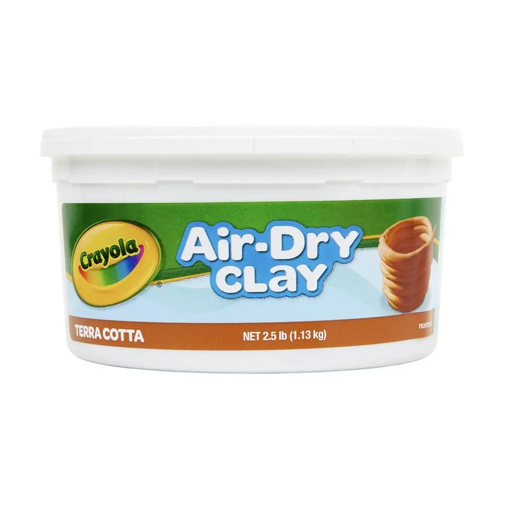 Crayola Kids/Childrens Creative Air Dry Modelling Clay 1.1kg Terracotta 36m+ - Hobbies