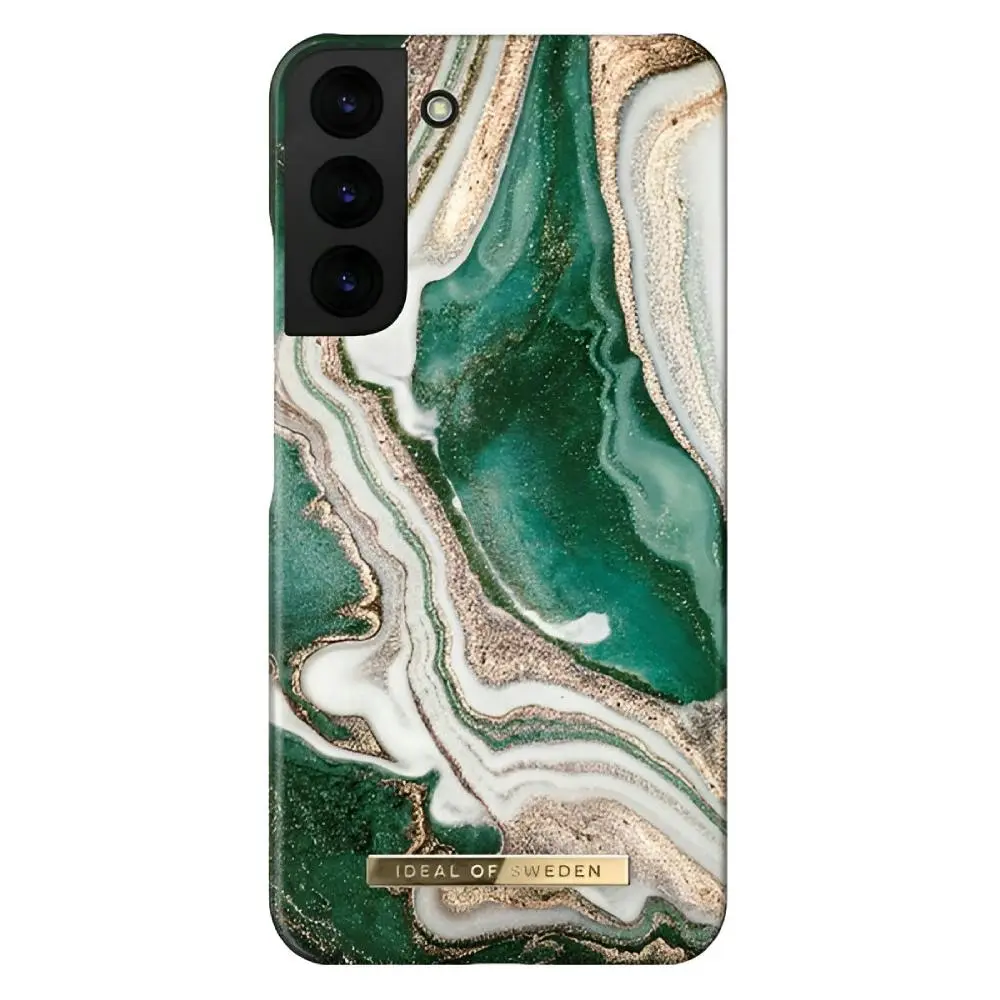 Ideal Of Sweden Fashion Case (Suits Galaxy S22) - Golden Jade Marble