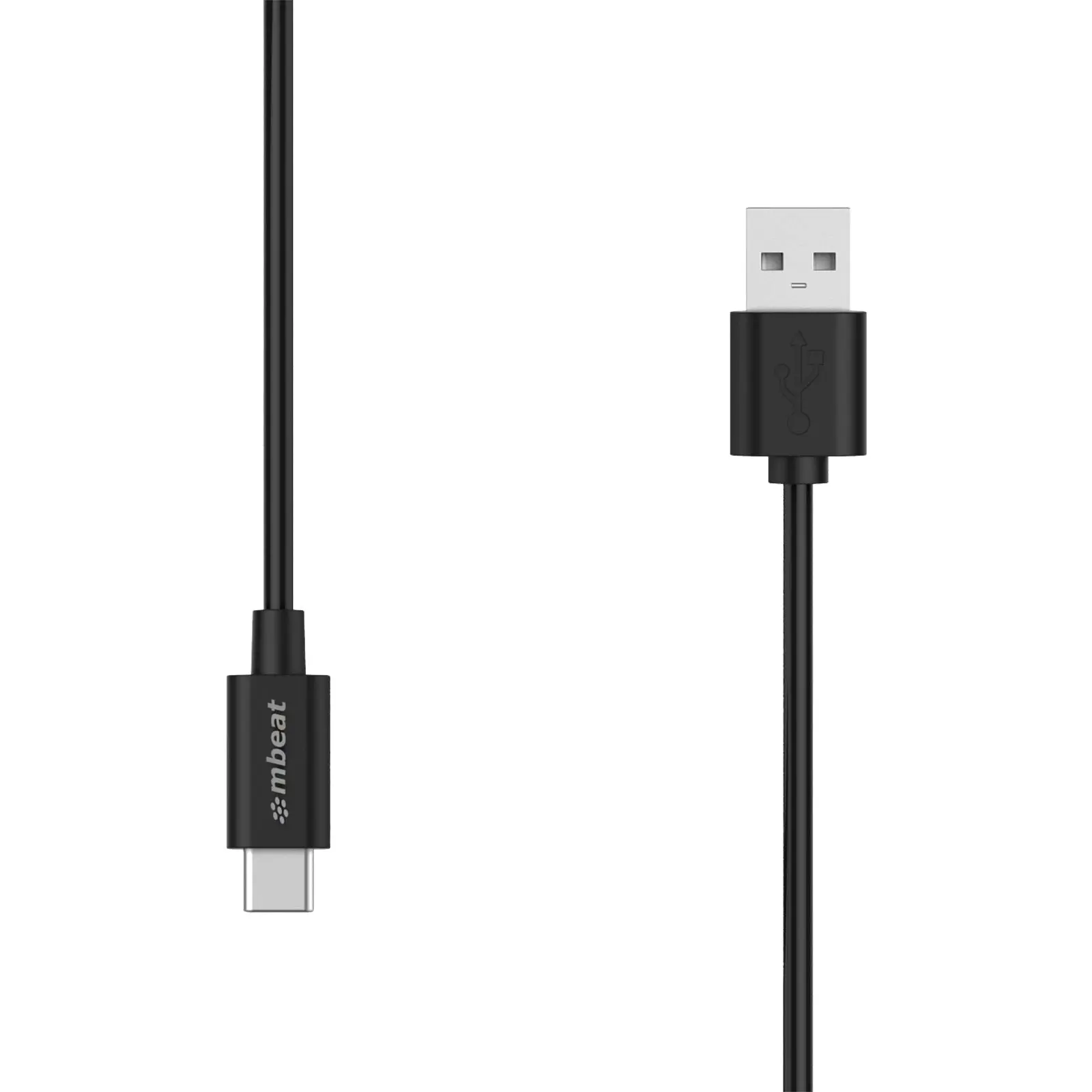 Mbeat Prime Usb-c To Usb-a 1m 2.0 Charge And Sync Cable - Black