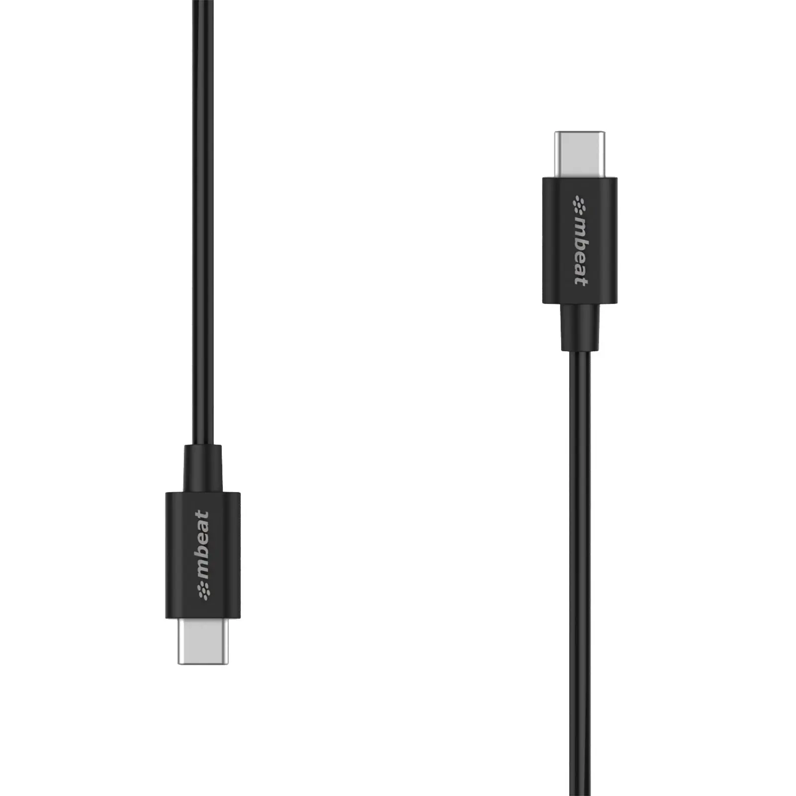 Mbeat Prime Usb-c To Usb-c 2m 2.0 Charge And Sync Cable - Black