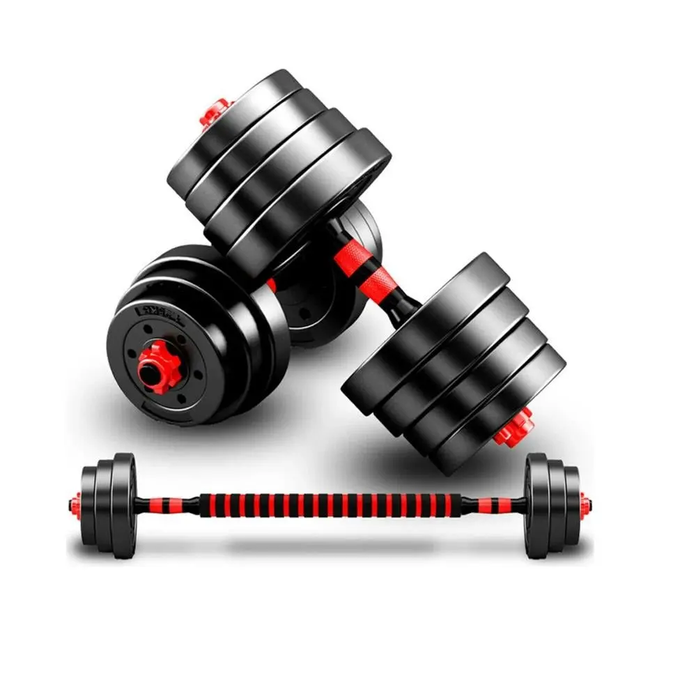 Fitness Master 40kg Adjustable Dumbbell Set Barbell Home Gym Exercise Weights - Shred Sale - Up to $400 off