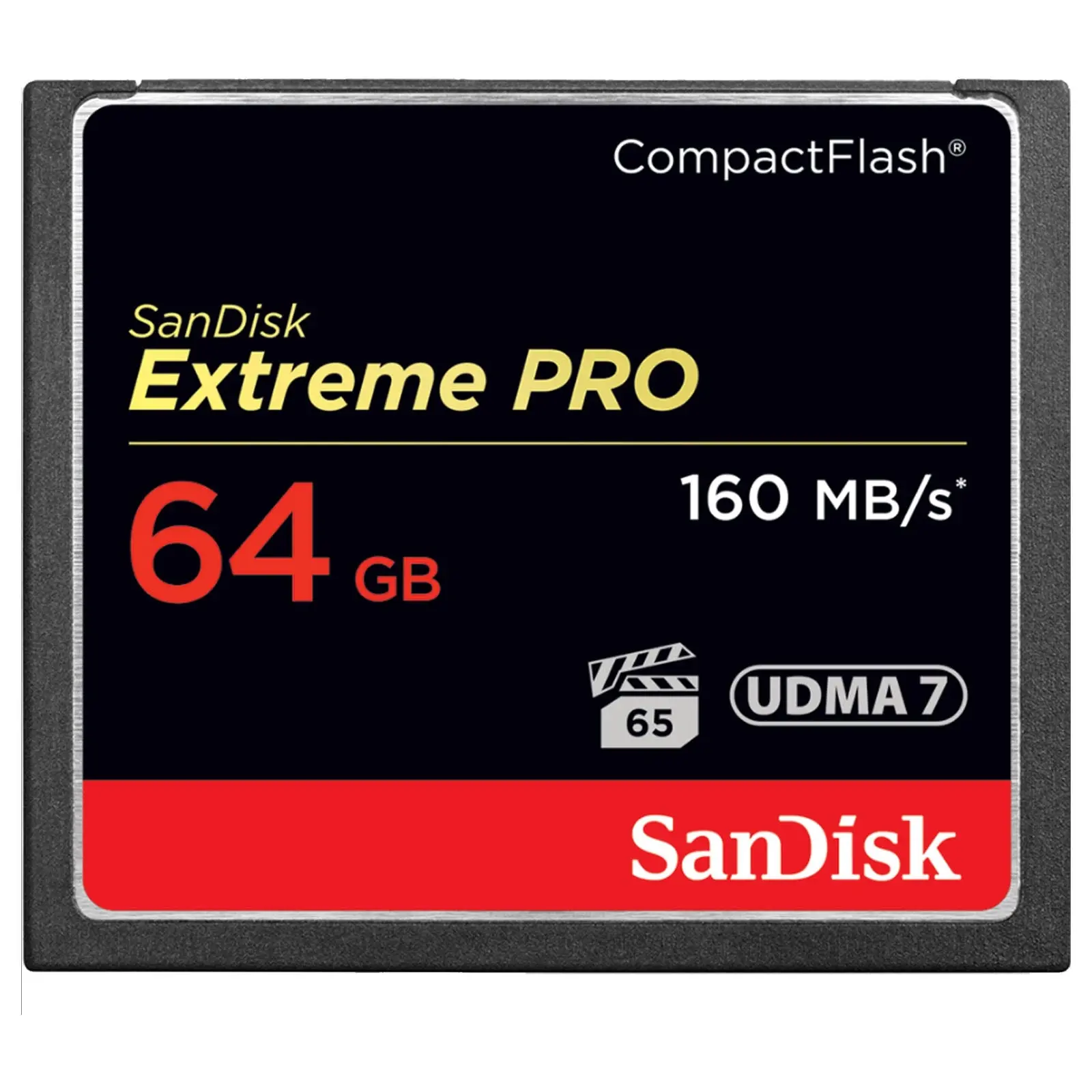 SanDisk Extreme Pro CF 64GB VPG65 UDMA 7 160MB/s Compact Flash Memory Card - Electronics