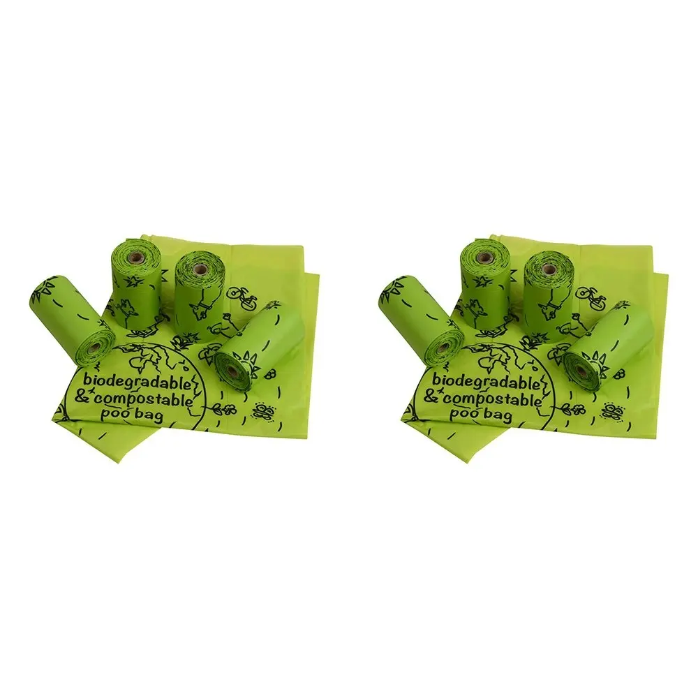 2x Nite Ize Pack-A-Poo Biodegradable Refill Bags Poop/Litter Waste Bag Green 9cm