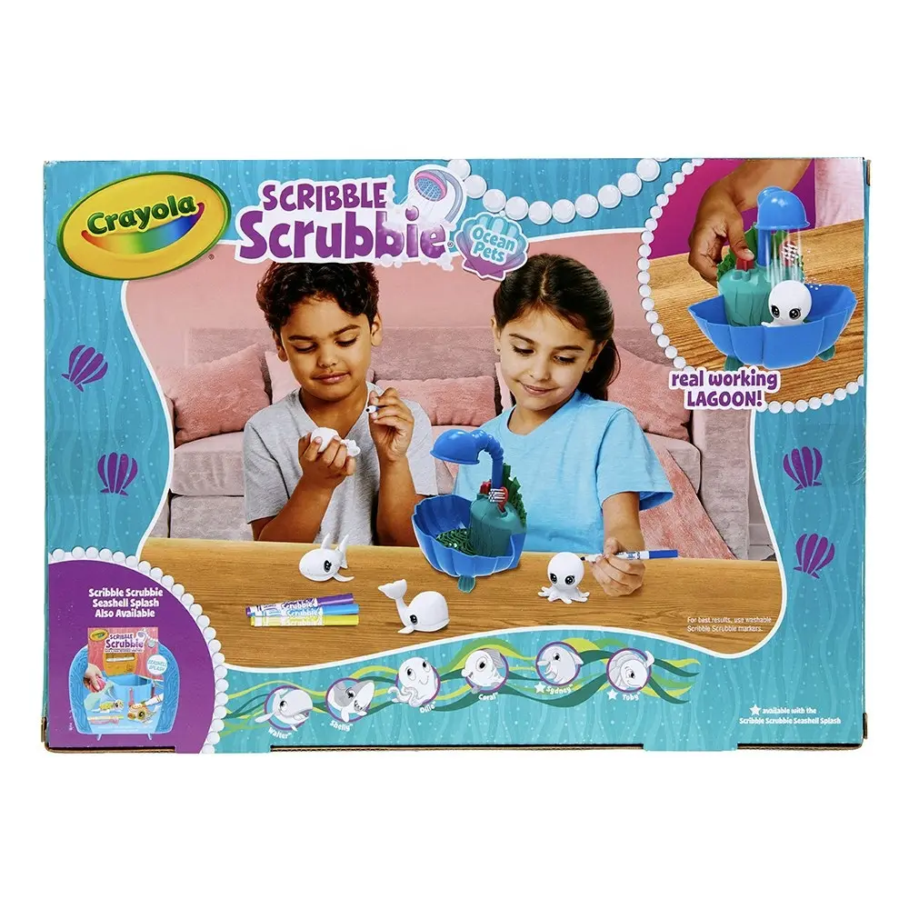 Crayola Scribble Scrubbi Ocean Lagoon Playset Figurine Toys Kids/Children 3y+ - Hobbies
