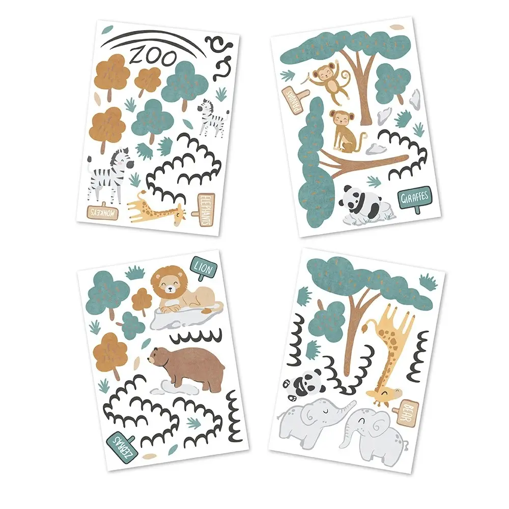Lolli Living Day At The Zoo Wall Decal Set - Baby