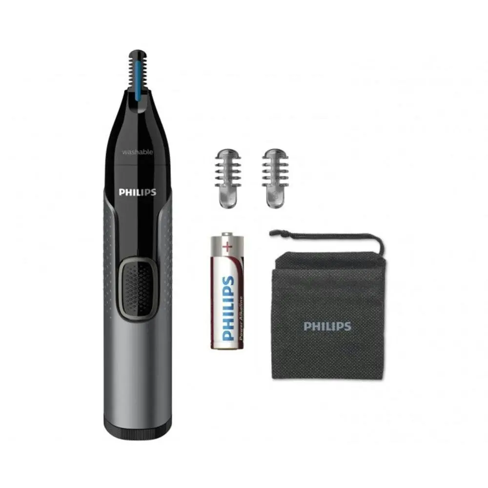 Philips Series 3000 Nose Ear Eyebrow Hair Trimmer Shaver/Comb Washable NT3650/16 - Beauty
