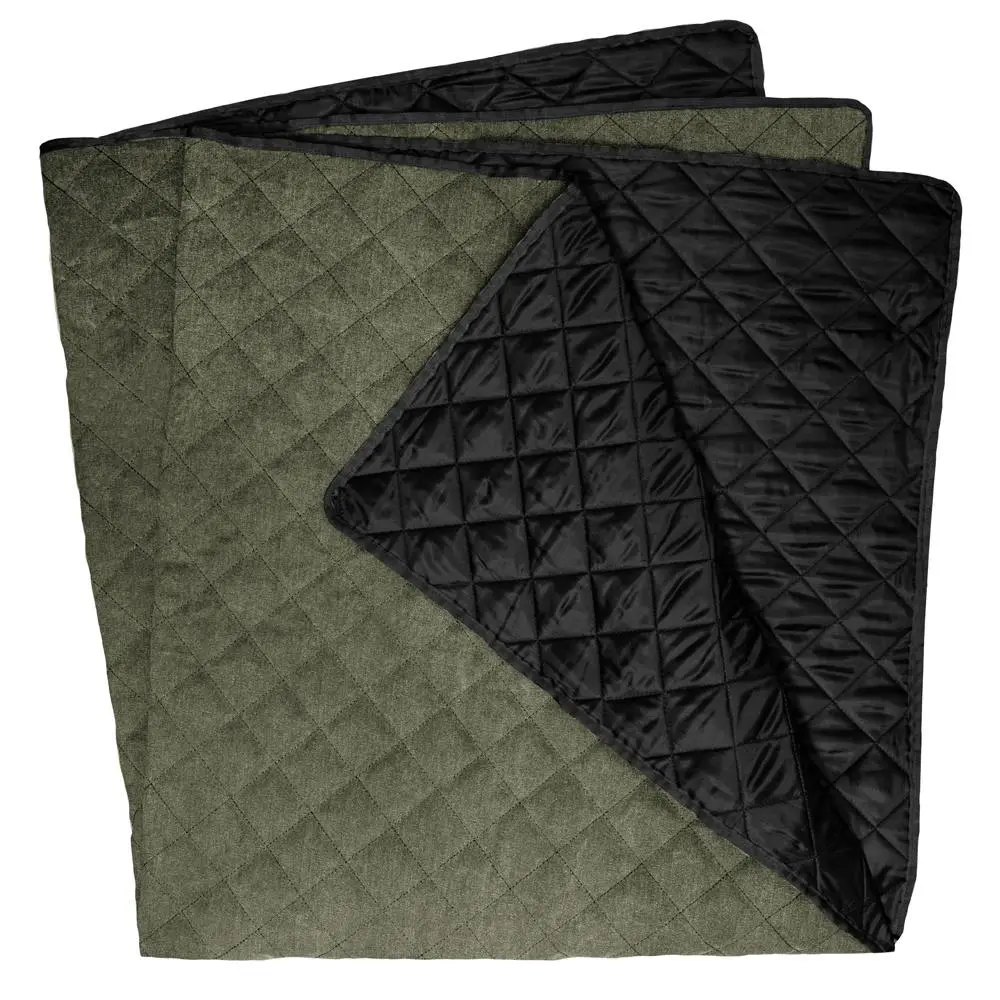 Tempa Kayce Picnic 150cm Blanket Camping Outdoor Travel Mat w/ Strap Olive Green - Home & Garden