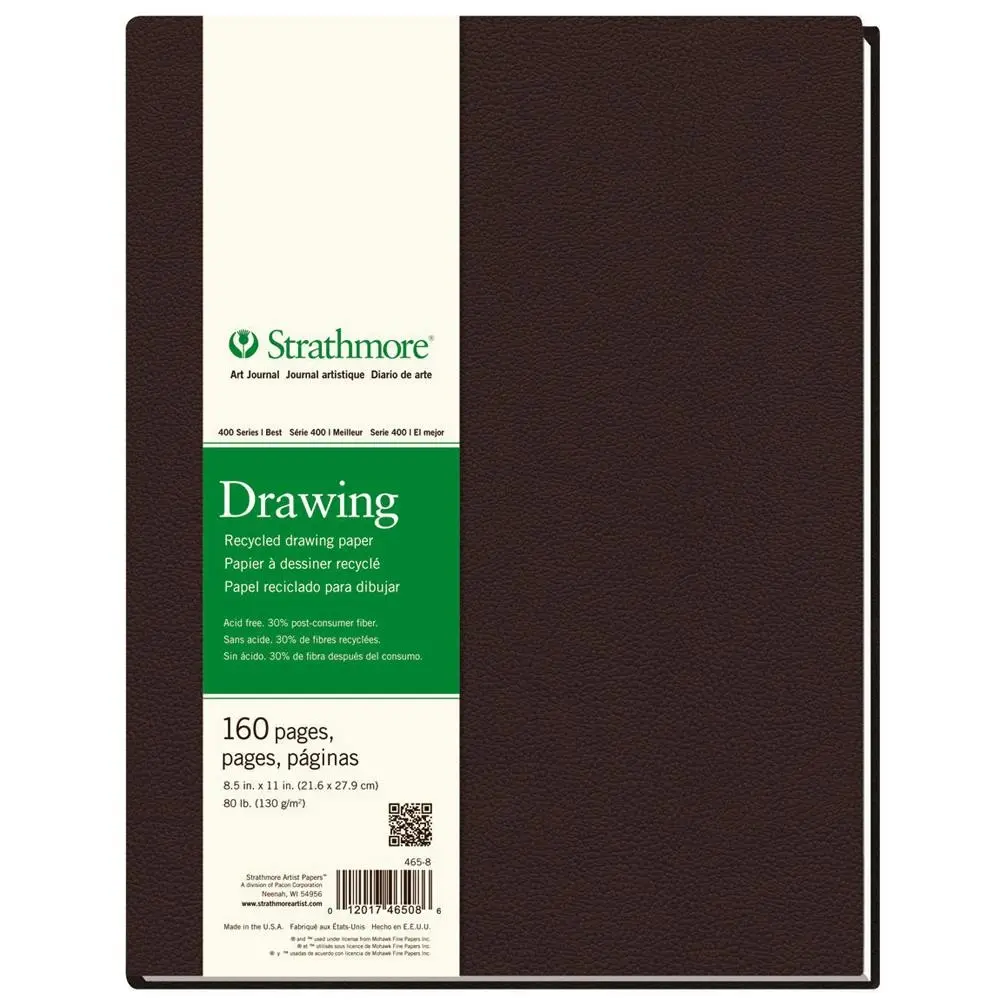 Strathmore 400 Series HB Recycled Draw Art/Sketch Journal 8.5''x11'' 160 Sheets - Office