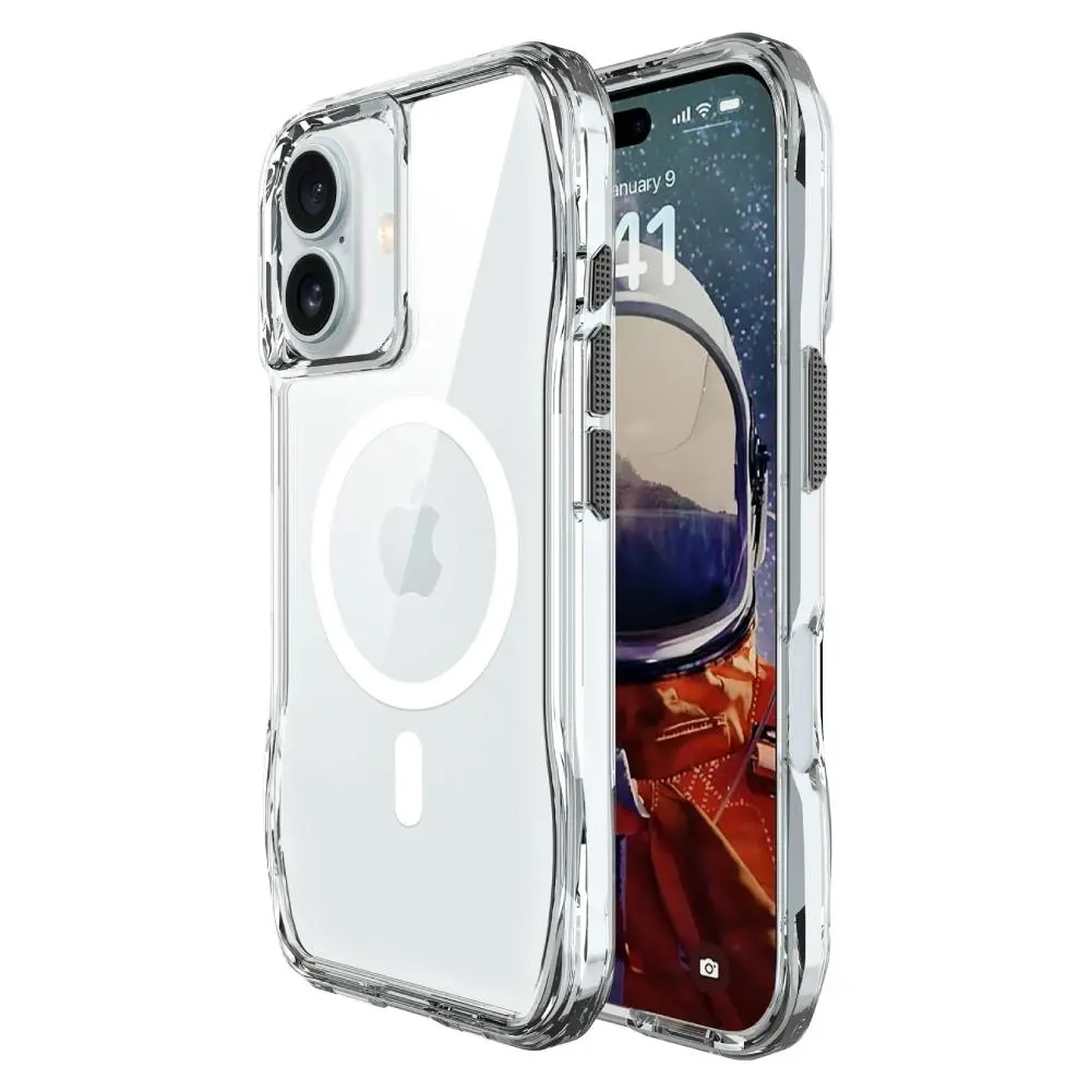 Soka Octagon Magsafe Case (Suits iPhone 16) - Clear