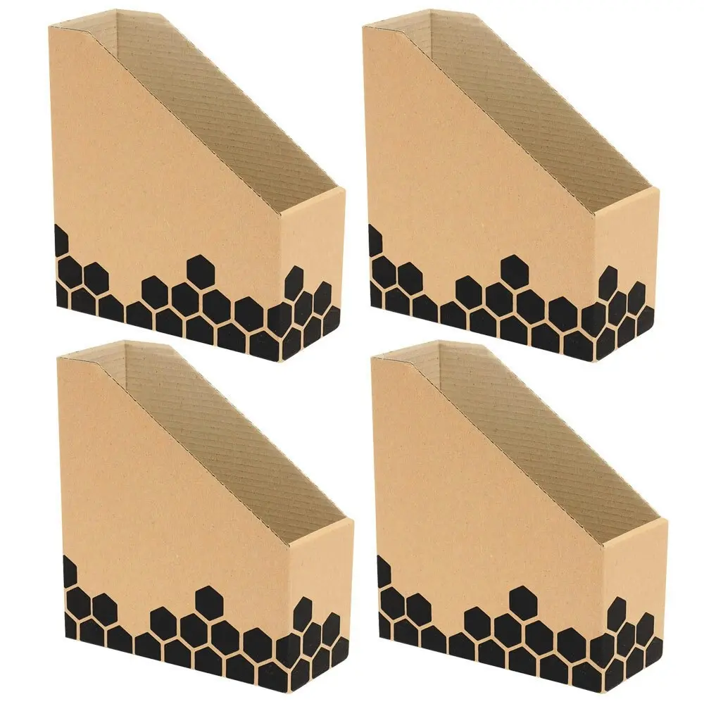 4pc Marbig Enviro Magazine/Book File Box f/ Desk/Home Organiser/Holder/Storage - Home & Garden