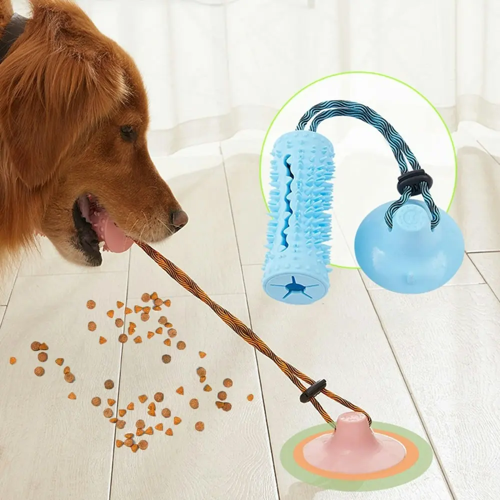 2pcs Pet Toy Suction Cup Food Leakage Snack Ball Molar Training Chew Toy - Pets