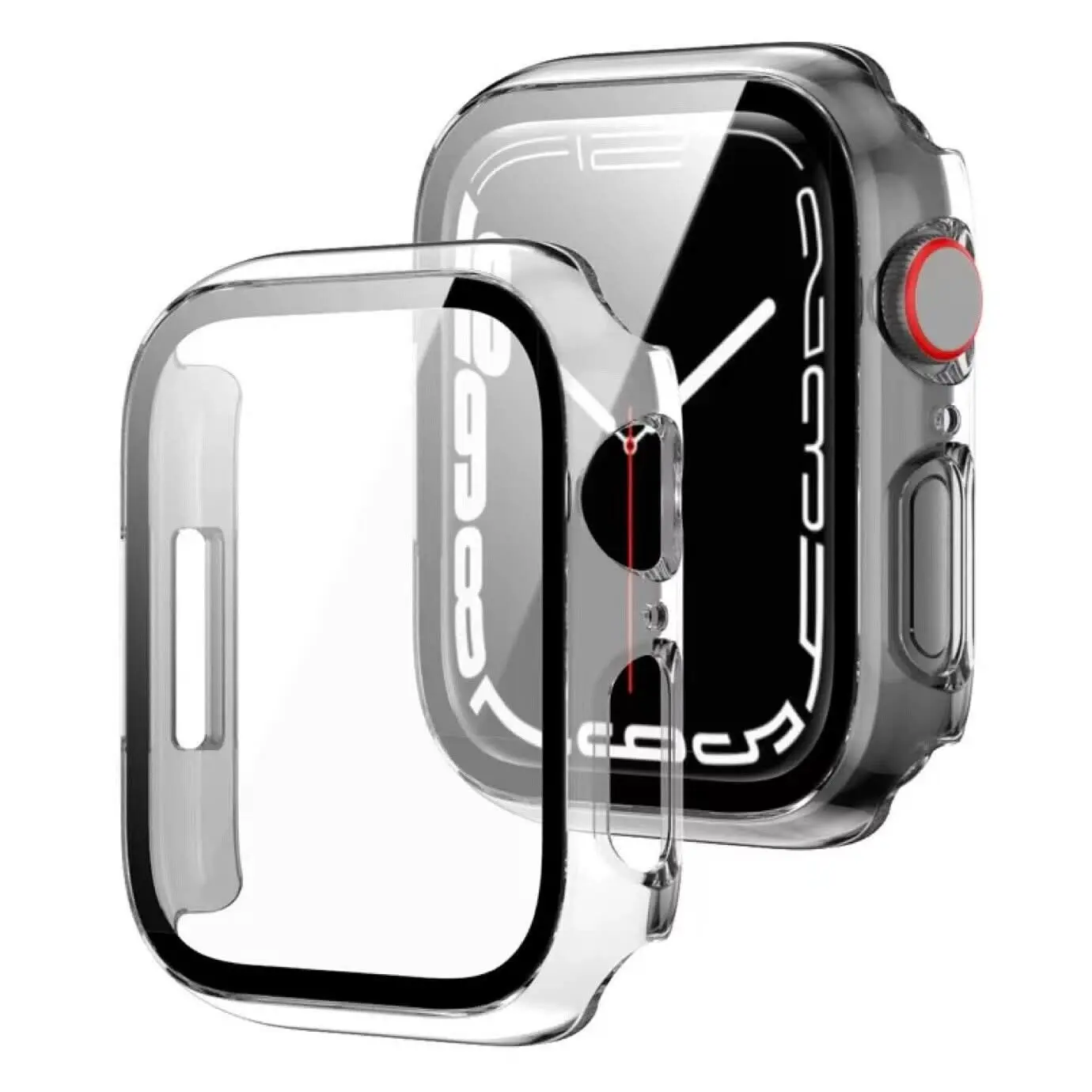 2 Pack | 41mm For Apple Watch iWatch Ultra 8 SE 7 6 5 4 Screen Protector Case | Clear - Electronics