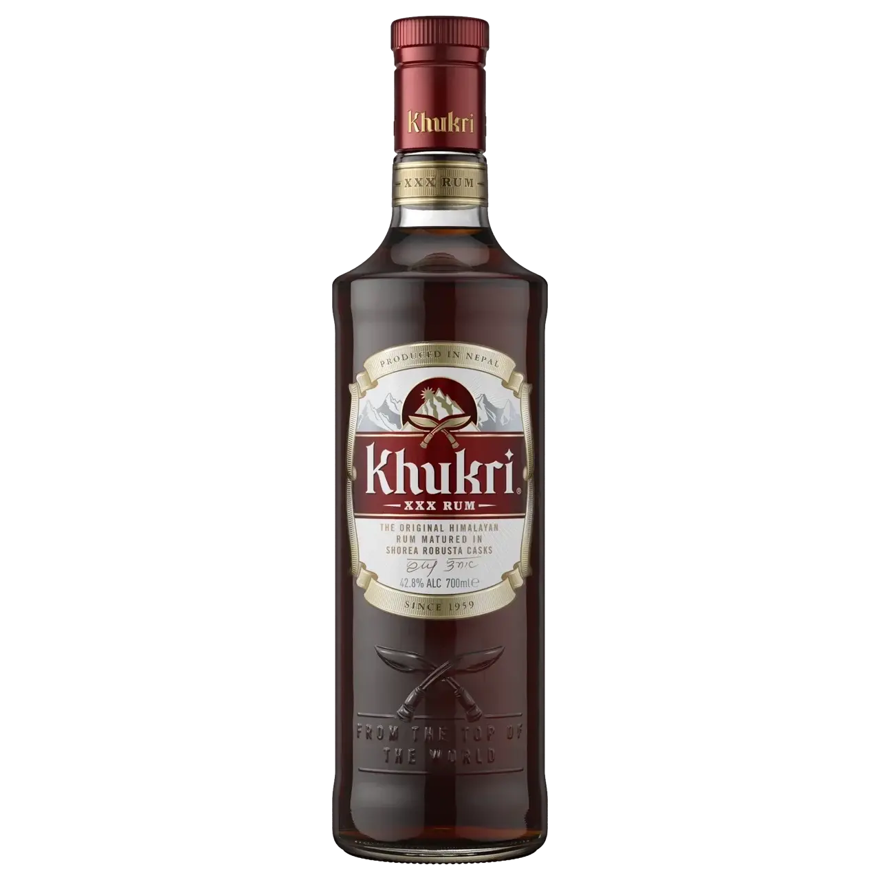 Khukri XXX Premium Nepalese Rum 700mL - Alcohol