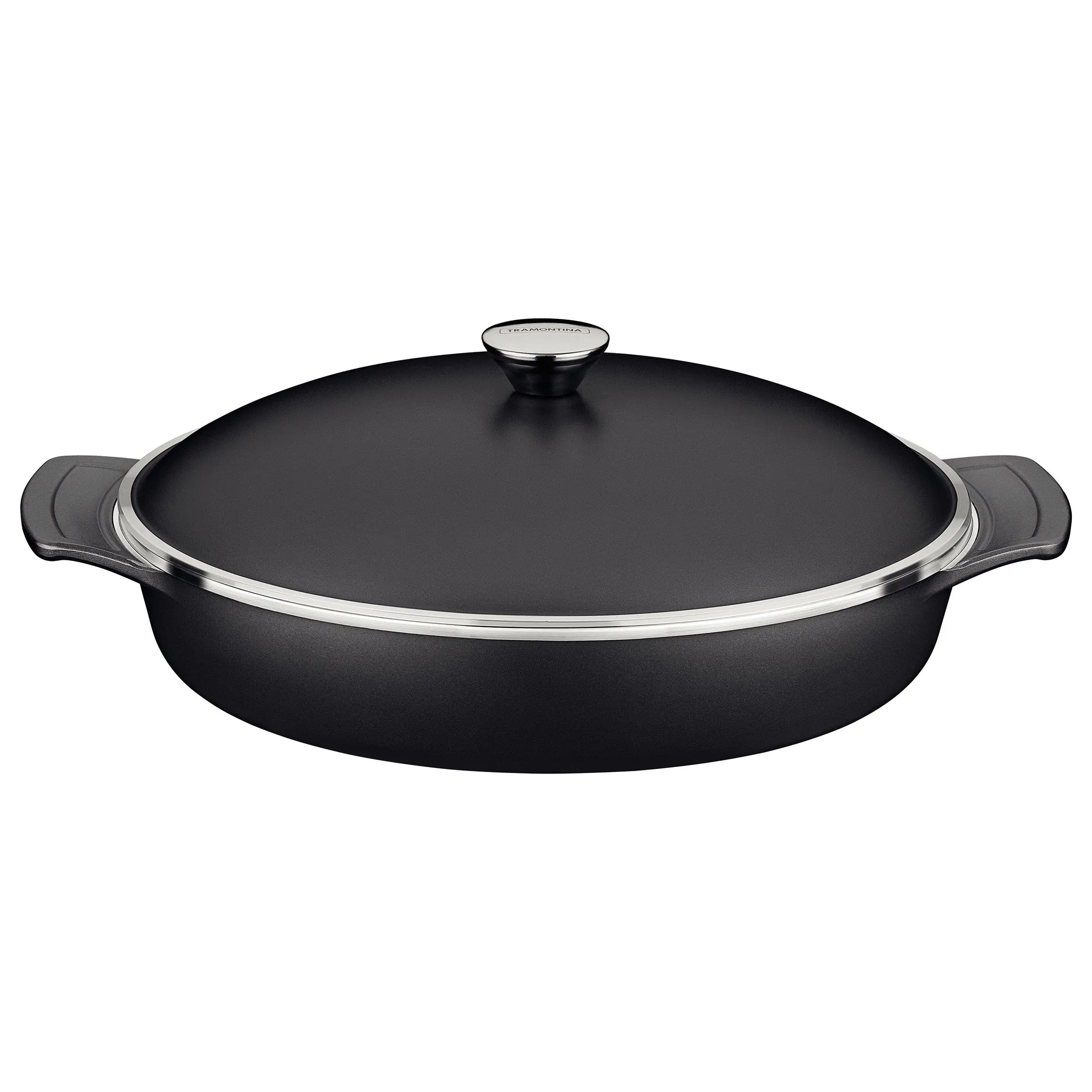 Lyon Black Frying Pan, 32cm, 4.3L - Home & Garden