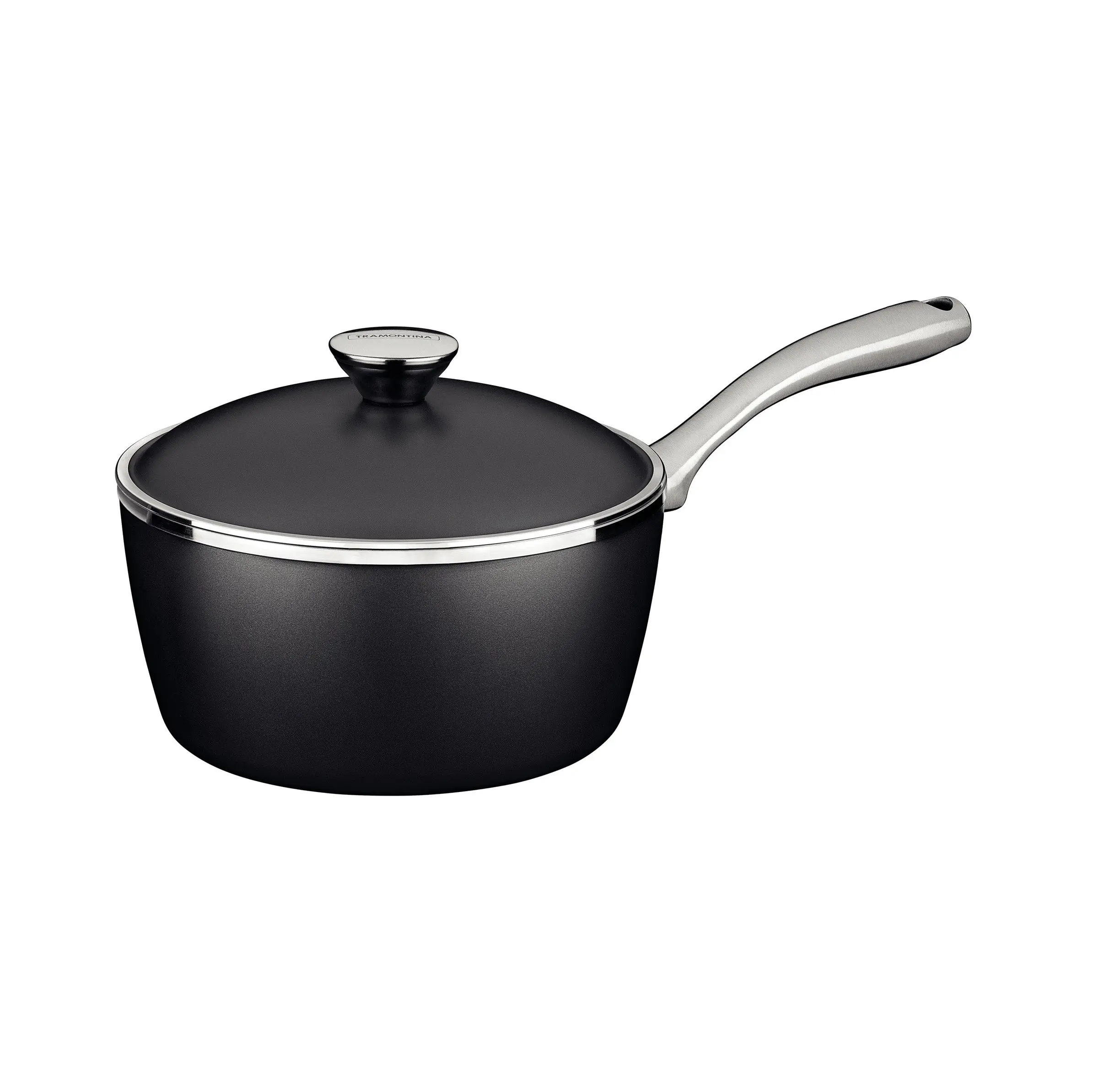 Lyon Black Sauce Pan, 20cm, 2.8L - Home & Garden