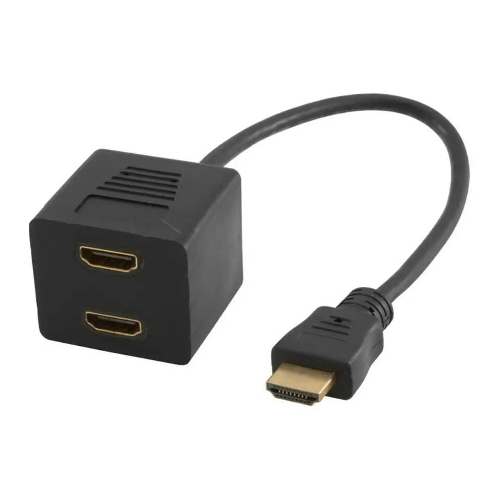 0.3M HDMI Plug Splitter/Duplicator/Adapter Cable Lead 1080p Full HD TV - Electronics