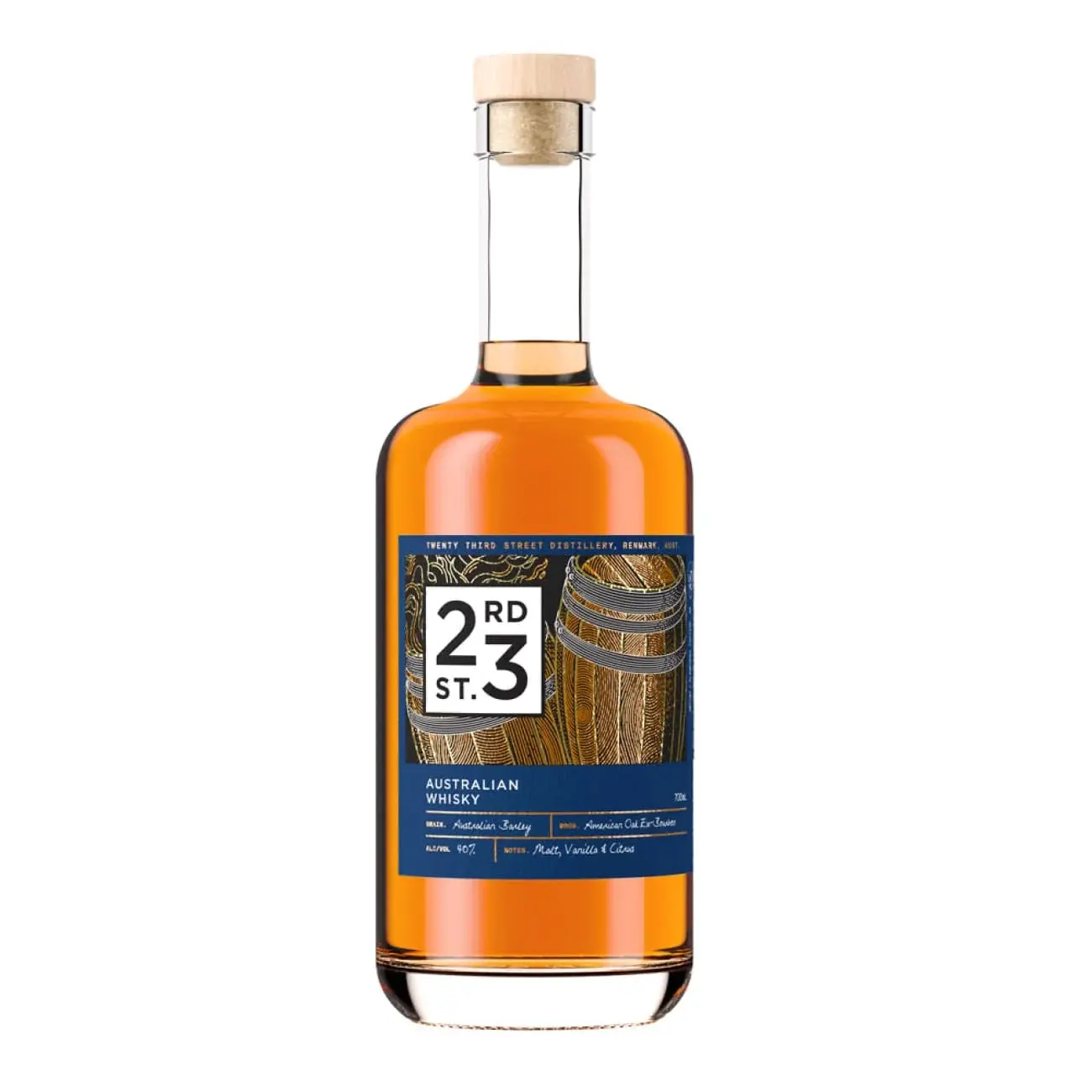 23rd Distillery Premium Australian Whisky 700ml - Alcohol