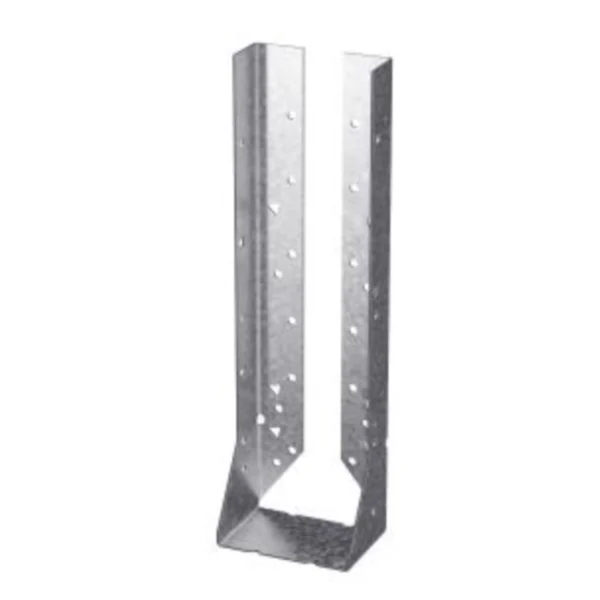 HUC414 Heavy Concealed-Flange Joist Hanger, 12-5/8 in H, 2-1/2 in D, 3-9/16 in W, Steel, Galvanized