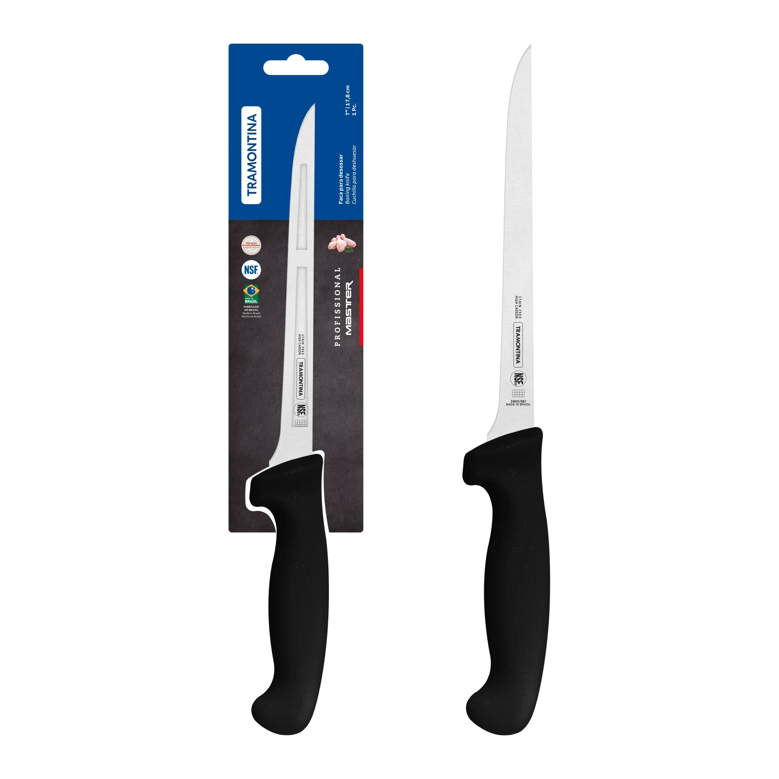 Professional Master Black Boning Knife, 7" - Home & Garden