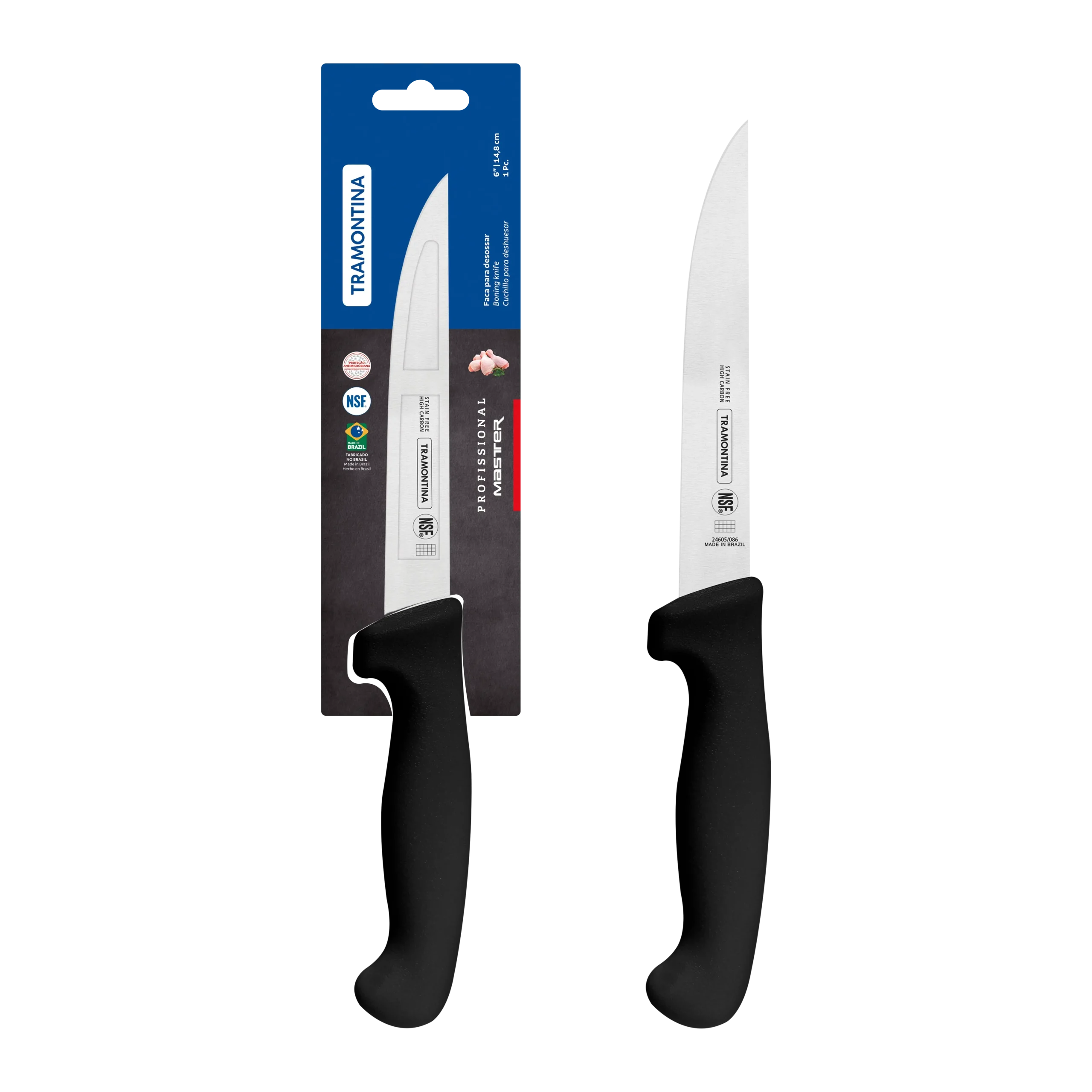 Professional Master Black Boning Knife, 6" - Home & Garden