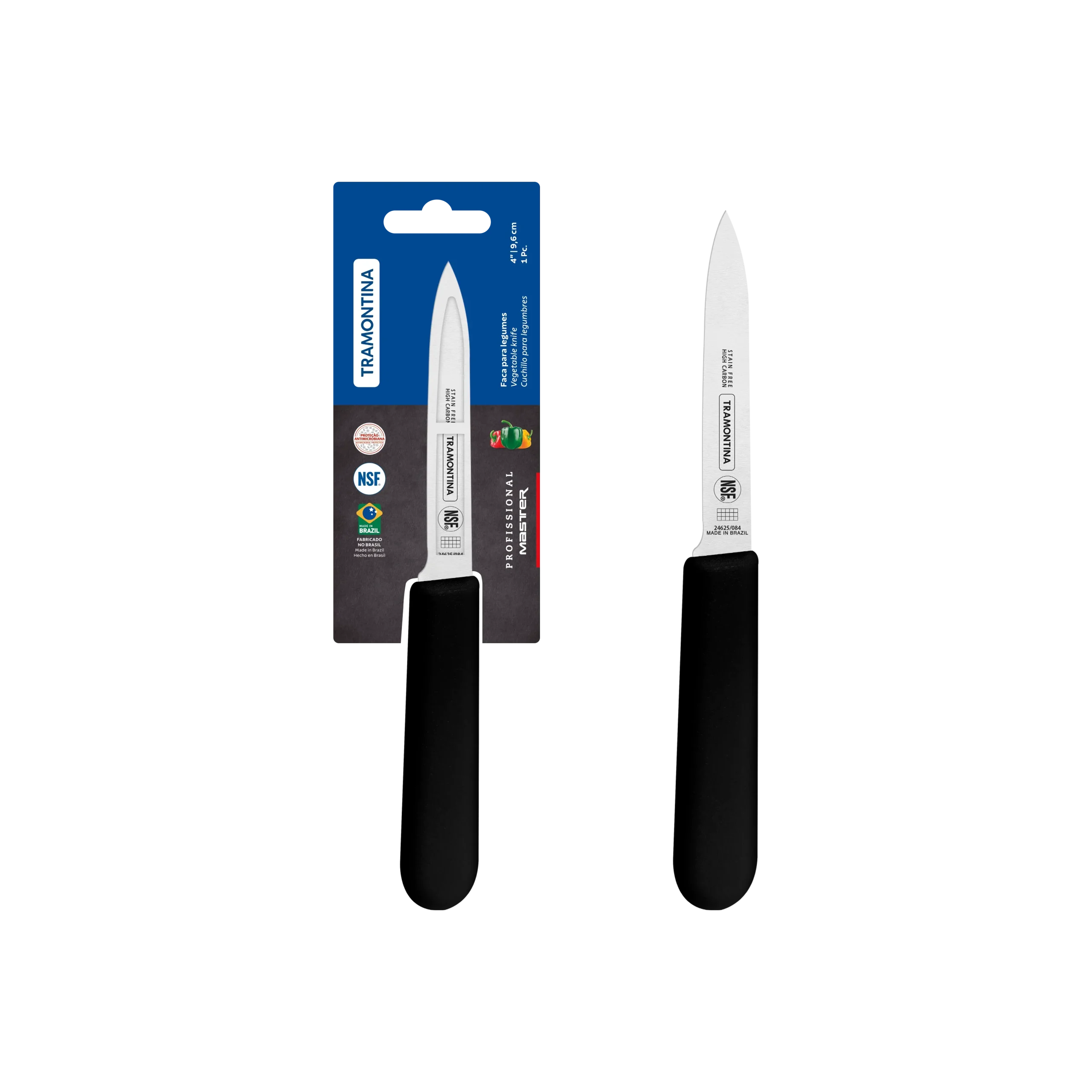 Professional Master Black Paring Knife, 4" - Home & Garden