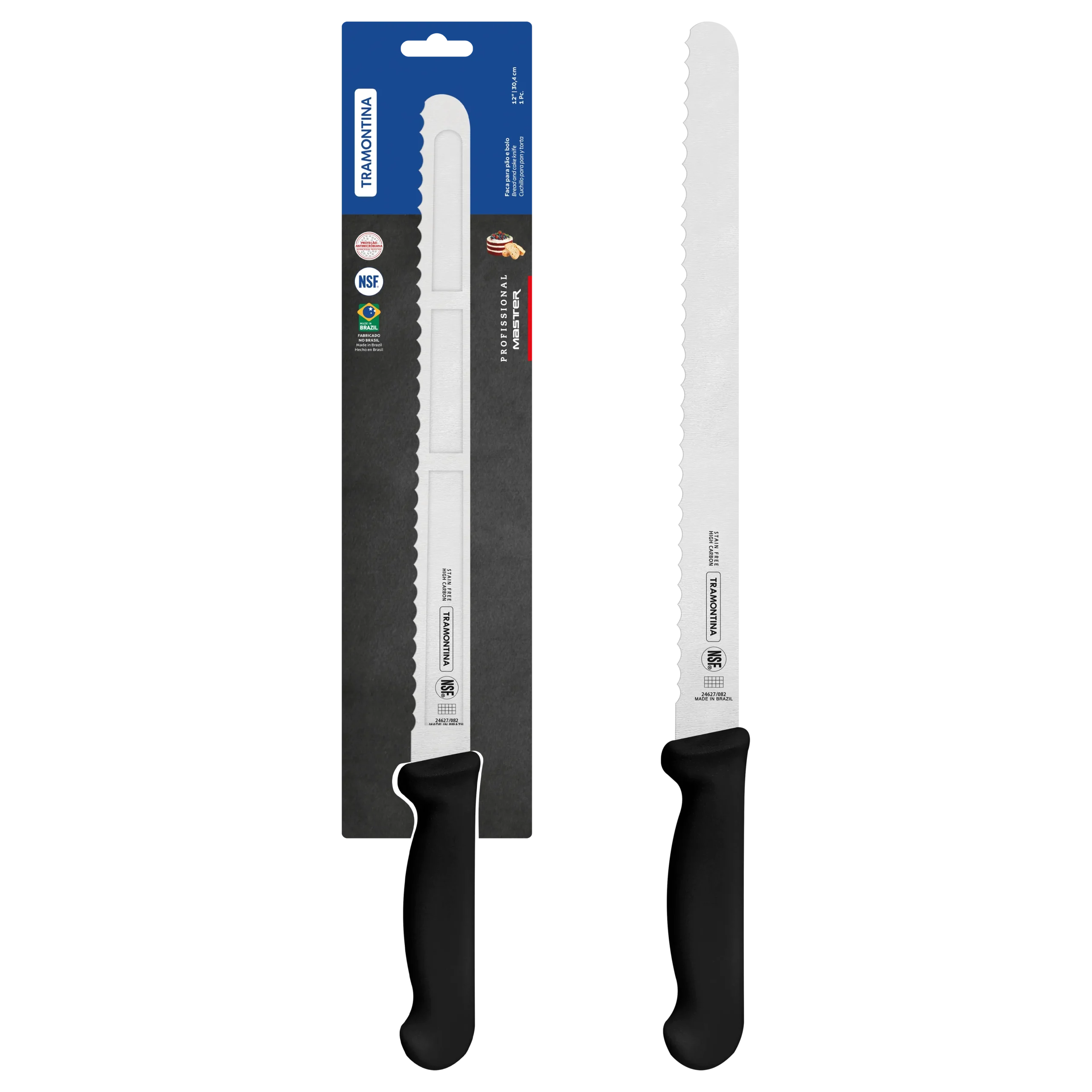 Professional Master Black Bread Knife, 12" - Home & Garden