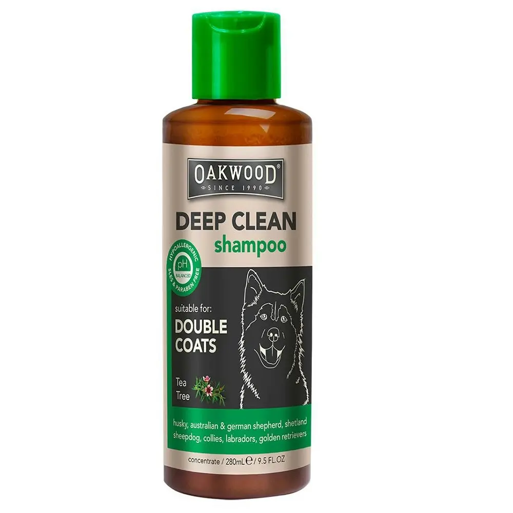 Oakwood 280ml Smell A Riffik Tea Tree Pet Dog Cleansing Shampoo Shiny Coat Care - Pets
