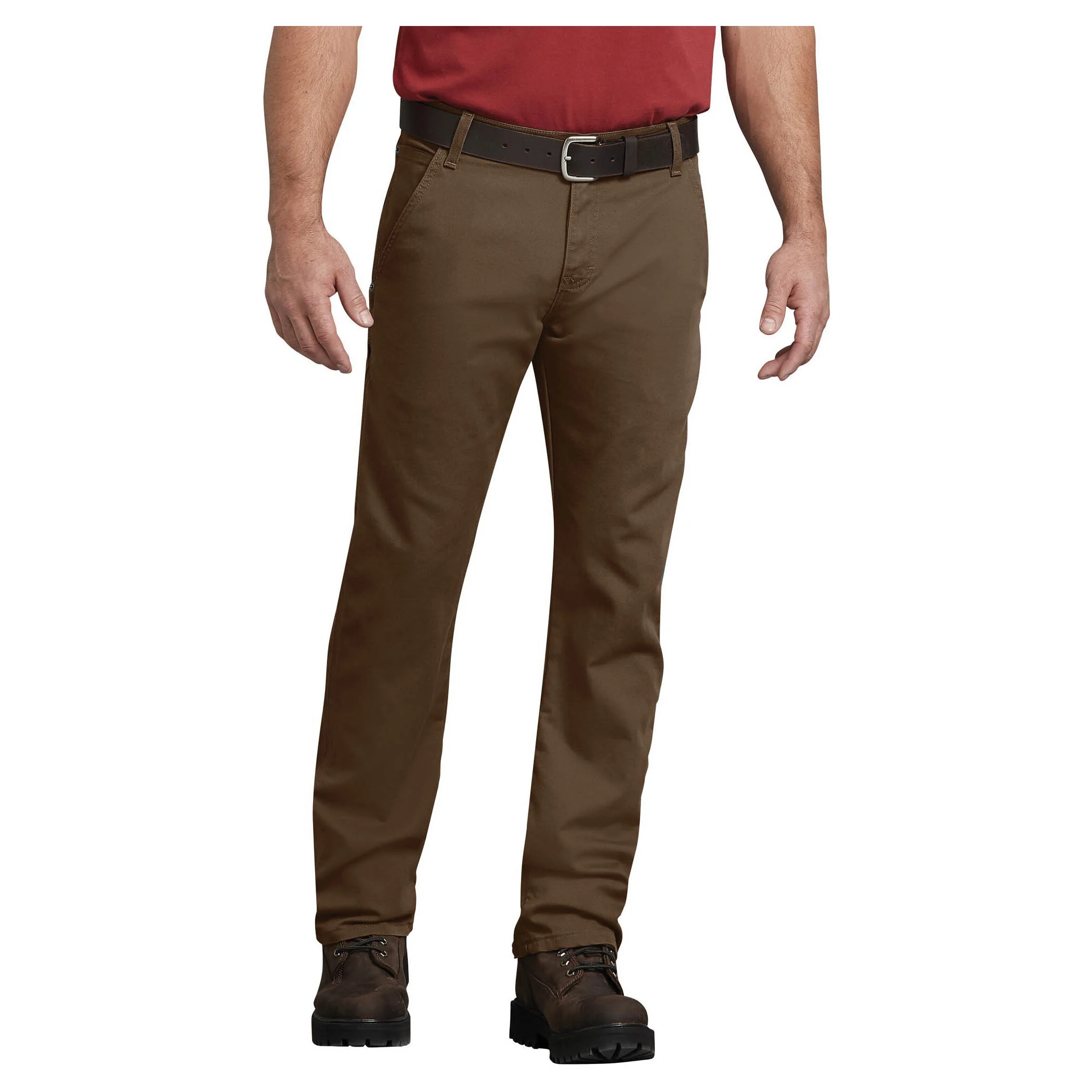 DP802STB 3032 Carpenter Pants, 30 in Waist, 32 in L Inseam, Stonewashed Timber Brown, Regular, Stretchable - Dickies