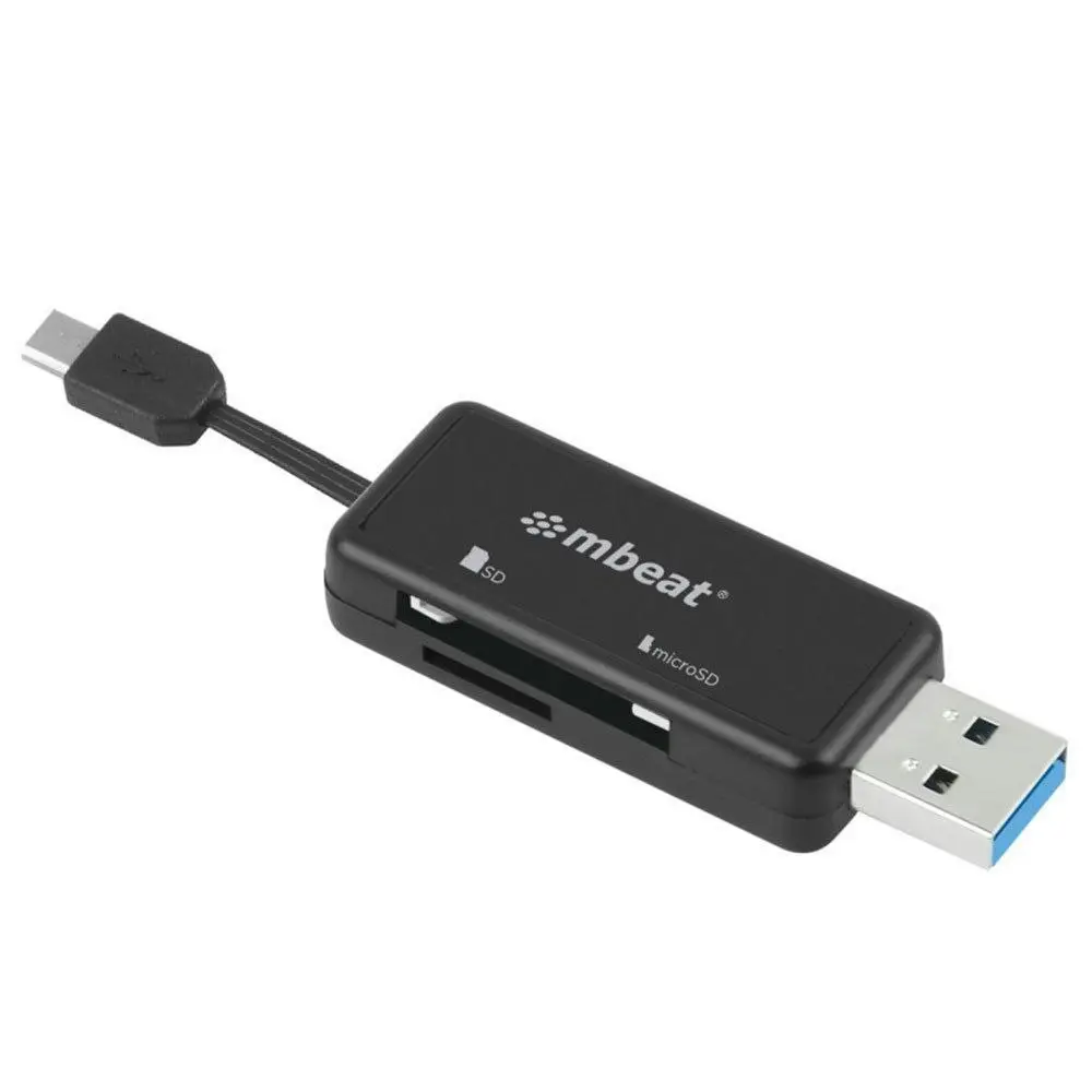 Ultra Dual USB 3.0 Card Micro 2.0 OTG Reader Hub for Android Laptop Data Sync - Electronics