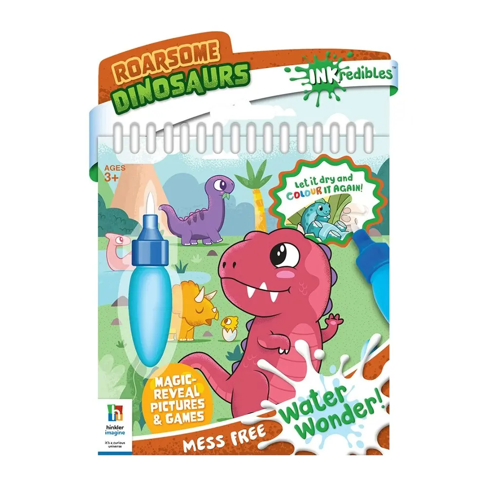 Inkredibles Roarsome Dinosaurs Water Wonder Magic Pictures/Games Colouring Kit - Hobbies