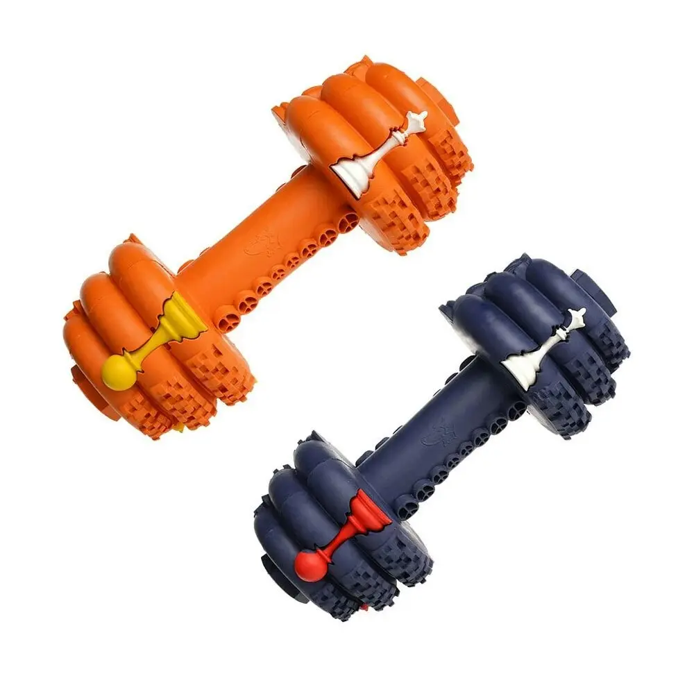 2x Petopia Ultra Tough 11cm Rubber Dumb Dumbbell Dog Toy Treat/Reward Small Asst - Pets