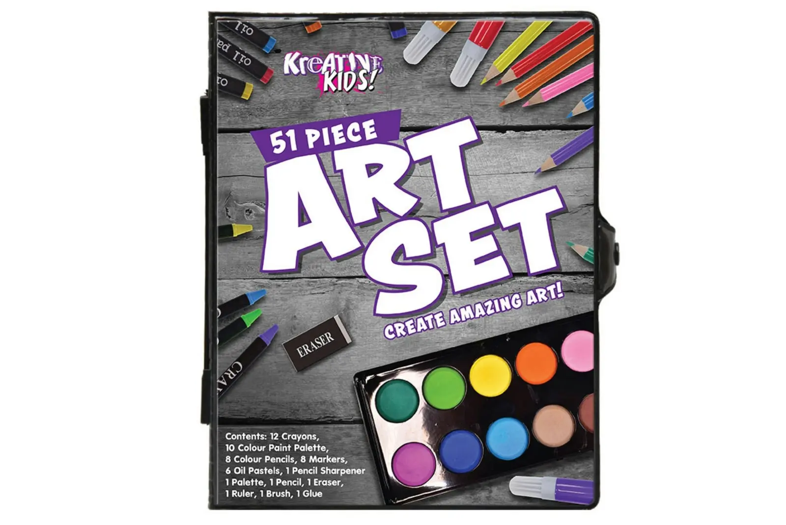 Art Set in Colour Case (51 pieces) - Hobbies